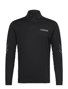 Hummel hmlTE STRENGTH PL HALF ZIP - Klær - BLACK / black