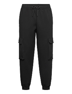 Hummel hmlTECH FLEECE LOOSE CARGO PANTS - Klær - BLACK / black