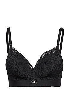 Hunkemöller Rose M nursing bra - bh uten spiler - caviar - Mammaklær - CAVIAR / black