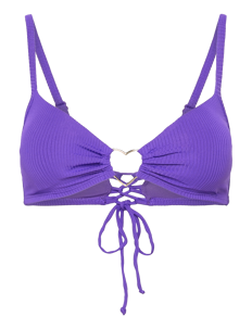 Hunkemöller Eclipse rib heart croptop - Bikinier - PURPLE / purple