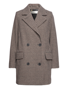 InWear PeytonIW Blazer Coat - Kåper - HOUNDSTOOTH CHECK / brown