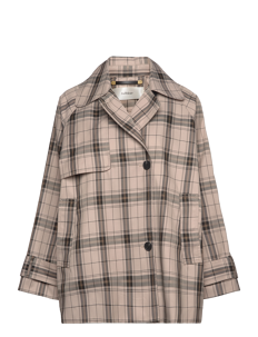 InWear MinonaIW Check Jacket - Kåper - NEUTRAL CHECK / beige