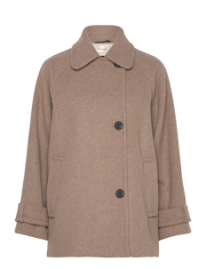 InWear ThoraIW Minona Coat - Kåper - SANDY GREY MELANGE / brown