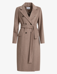 Ivo Nikkolo Wool Coat, CADEO - Kåper - BROWN / beige