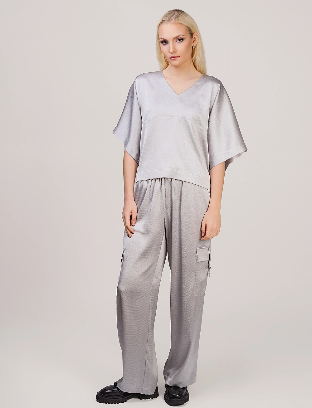 Ivo Nikkolo - Woven Trousers, TACARGO - slengbukser - light grey - 0