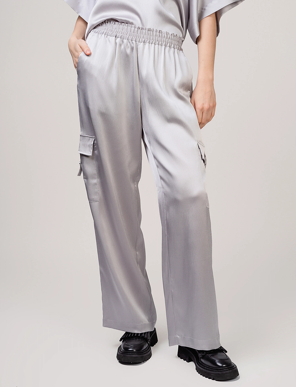 Ivo Nikkolo - Woven Trousers, TACARGO - slengbukser - light grey - 4