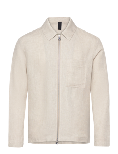 J. Lindeberg Julius Linen Overshirt - Jakker - SAFARI BEIGE / beige