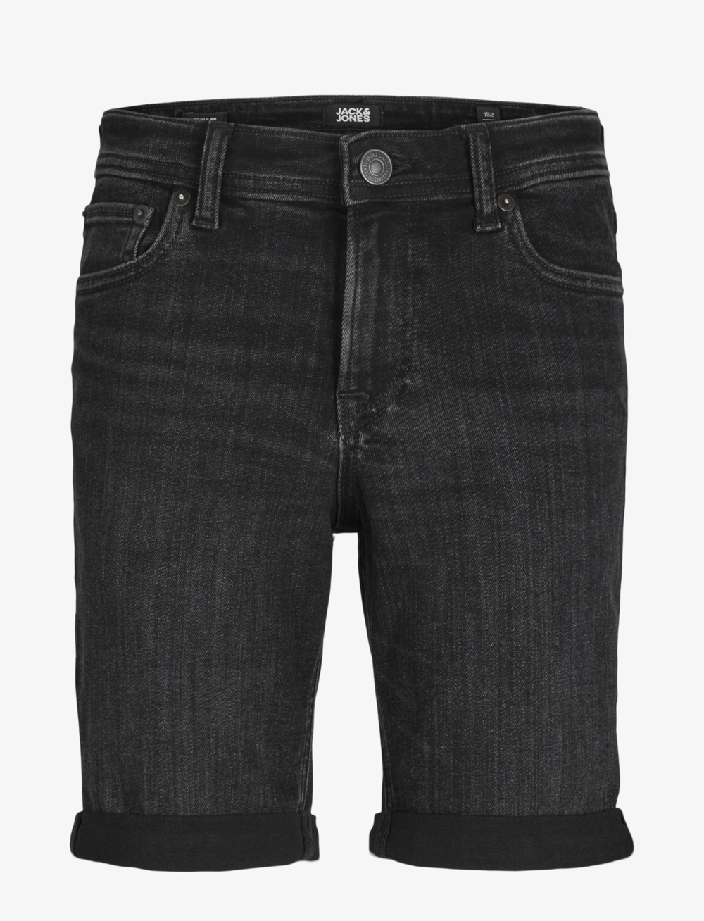 Jack & Jones - JJIRICK JJORIGINAL SHORTS AM 600 JNR - denimshorts - black denim - 0