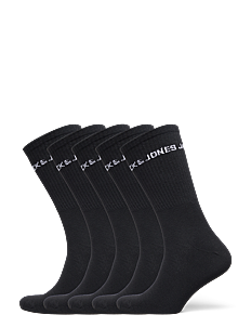 Jack & Jones JACBASIC LOGO TENNIS SOCK 5 PACK NOOS - Treningssokker - BLACK / black