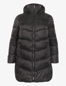 Kaffe Curve KCsusanna Coat - Kåper - BLACK DEEP / black