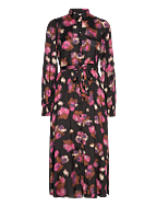 KAdorita Oline Dress - BLACK/SHOKING PINK PRINT