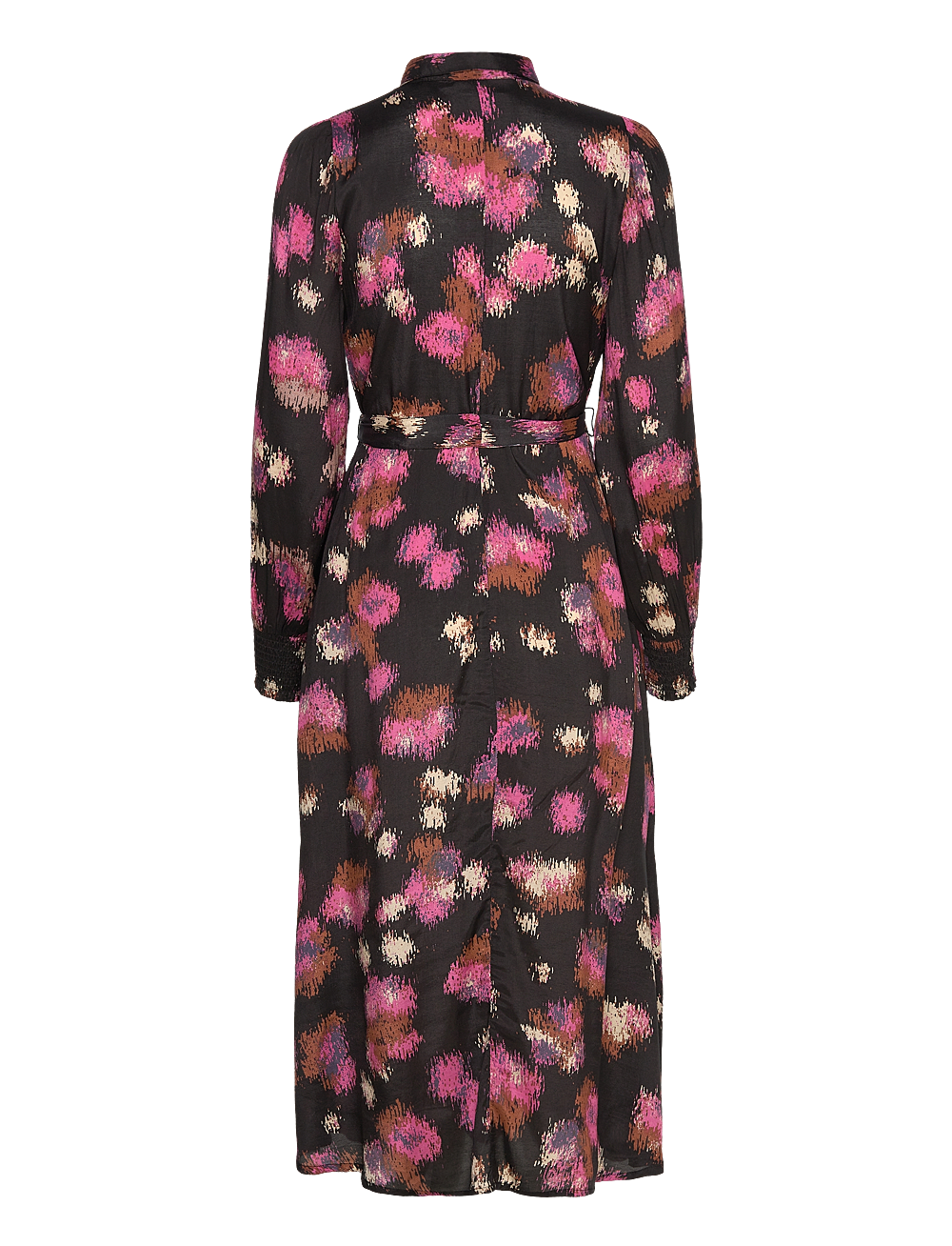 Kaffe - KAdorita Oline Dress - skjortekjoler - black/shoking pink print - 2