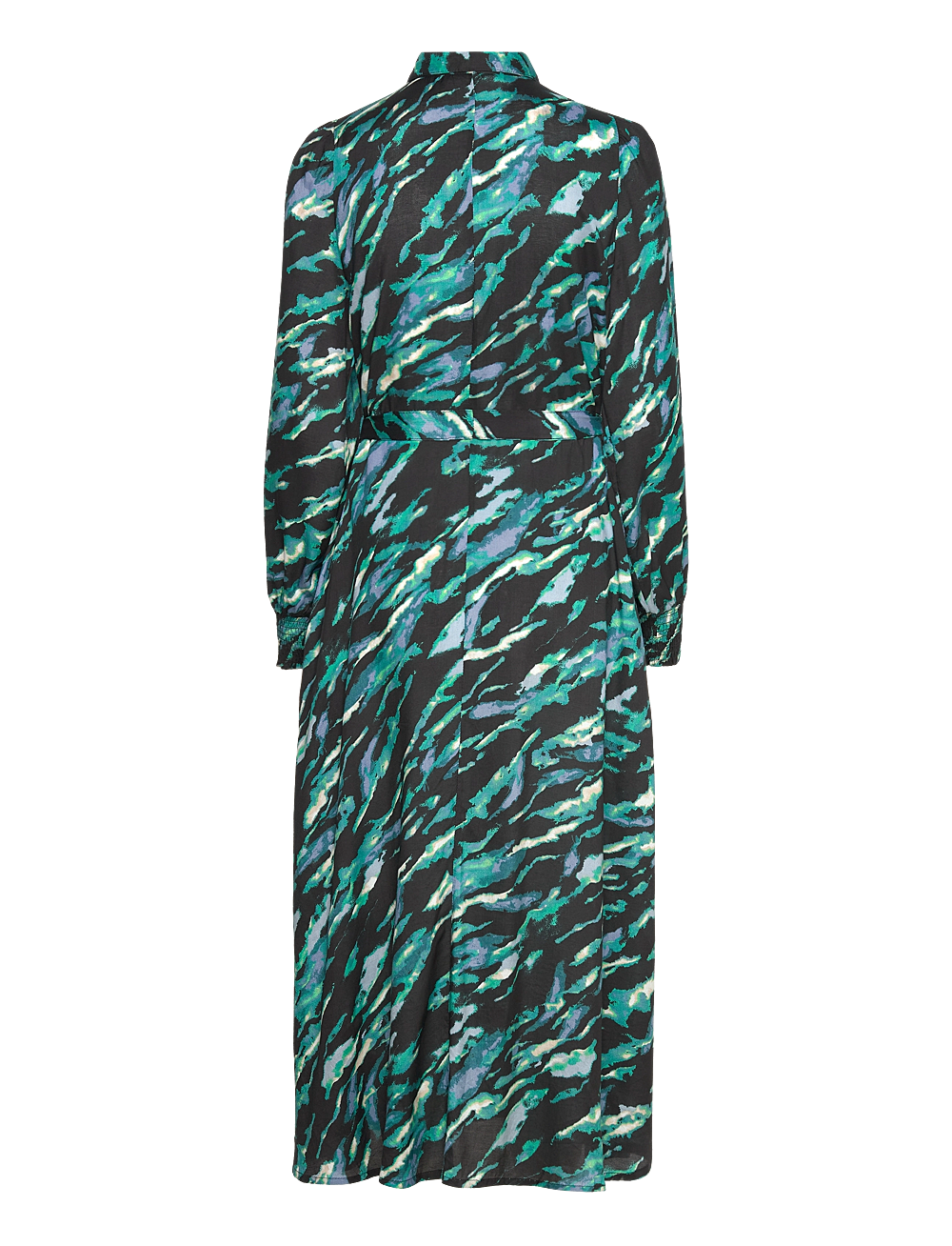 Kaffe - KApollie Oline Dress - skjortekjoler - black/blue/green abstr. animal - 2