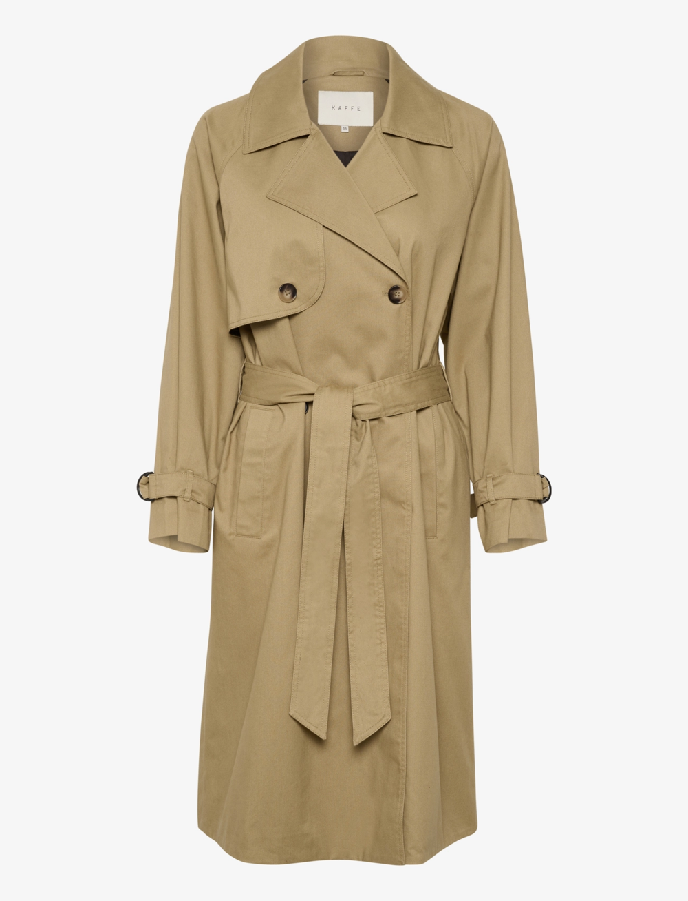 Kaffe - KAelise Trenchcoat - trenchcoats - kelp - 1