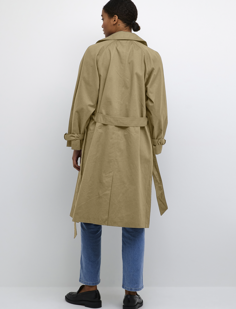 Kaffe - KAelise Trenchcoat - trenchcoats - kelp - 4