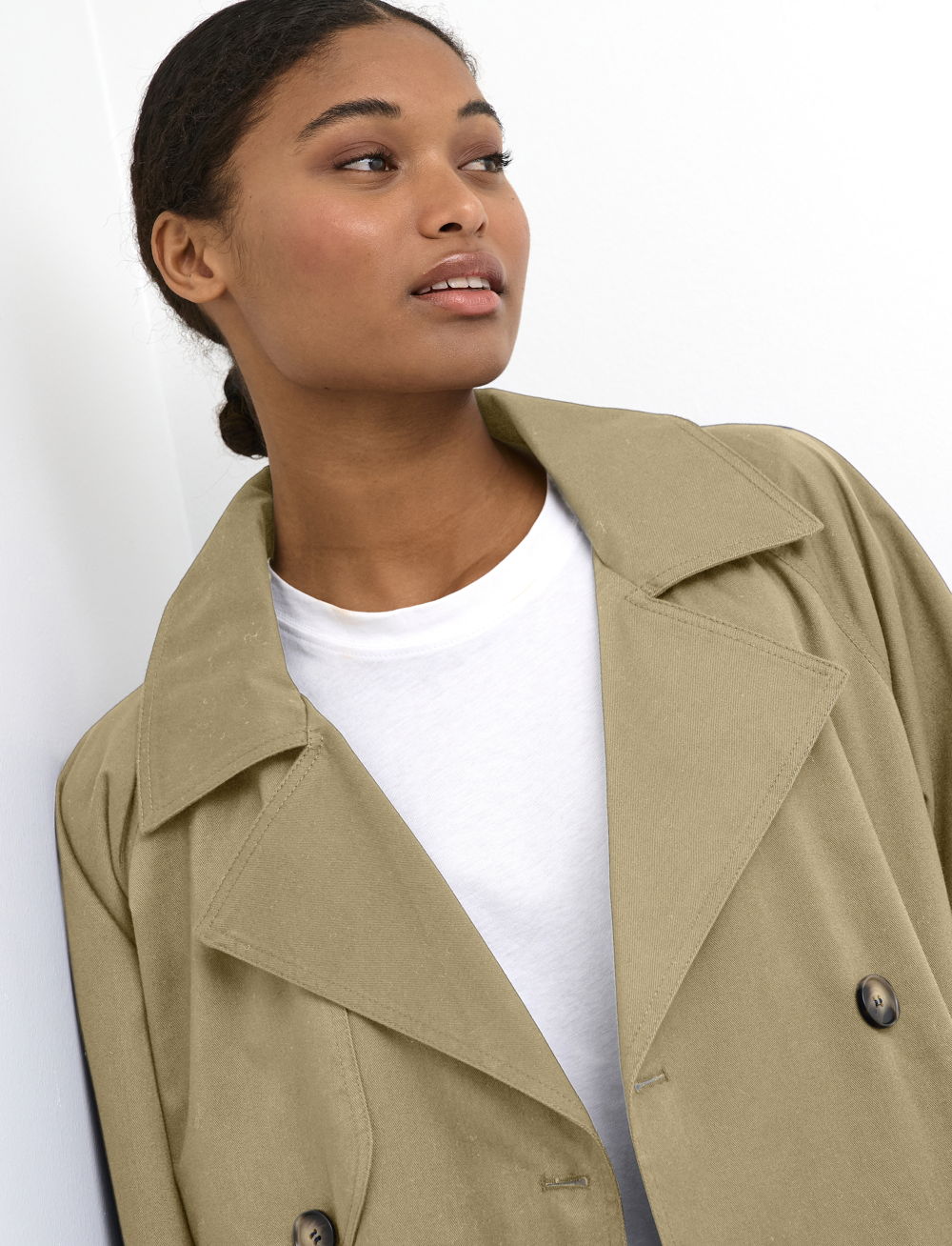 Kaffe - KAelise Trenchcoat - trenchcoats - kelp - 5