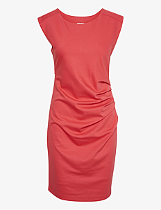 Kaffe KAindia Round-Neck Dress - Korte kjoler - CAYENNE / coral