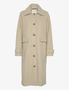 Kaffe KAannelise Coat - Kåper - FEATHER GRAY / beige