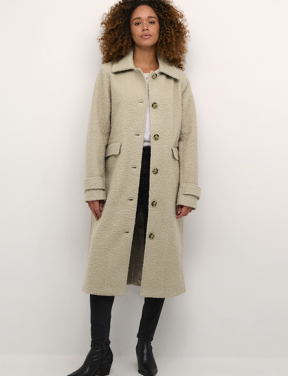 Kaffe - KAannelise Coat - kåper - feather gray - 0