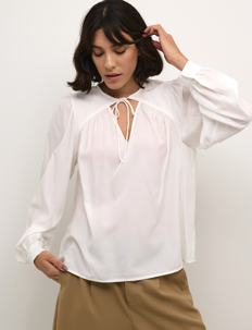 Kaffe KAbarbara Blouse - Kaffe - CHALK / white