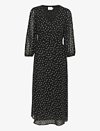 KAsally Dress - BLACK/WHITE DOT