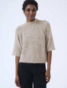 Kaffe KAemilie Knit Pullover - Kaffe - MAJOR BROWN MELANGE / beige