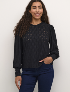 Kaffe KAtine Lace Blouse - Kaffe - BLACK DEEP / black