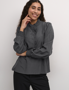 Kaffe KAdorit Blouse - Kaffe - BLACK OYSTER / grey