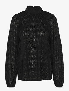 Kaffe KAsmilla Lace Blouse - Kaffe - BLACK DEEP / black