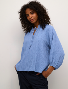 Kaffe KAlianna Blouse - Kaffe - EBB AND FLOW / blue