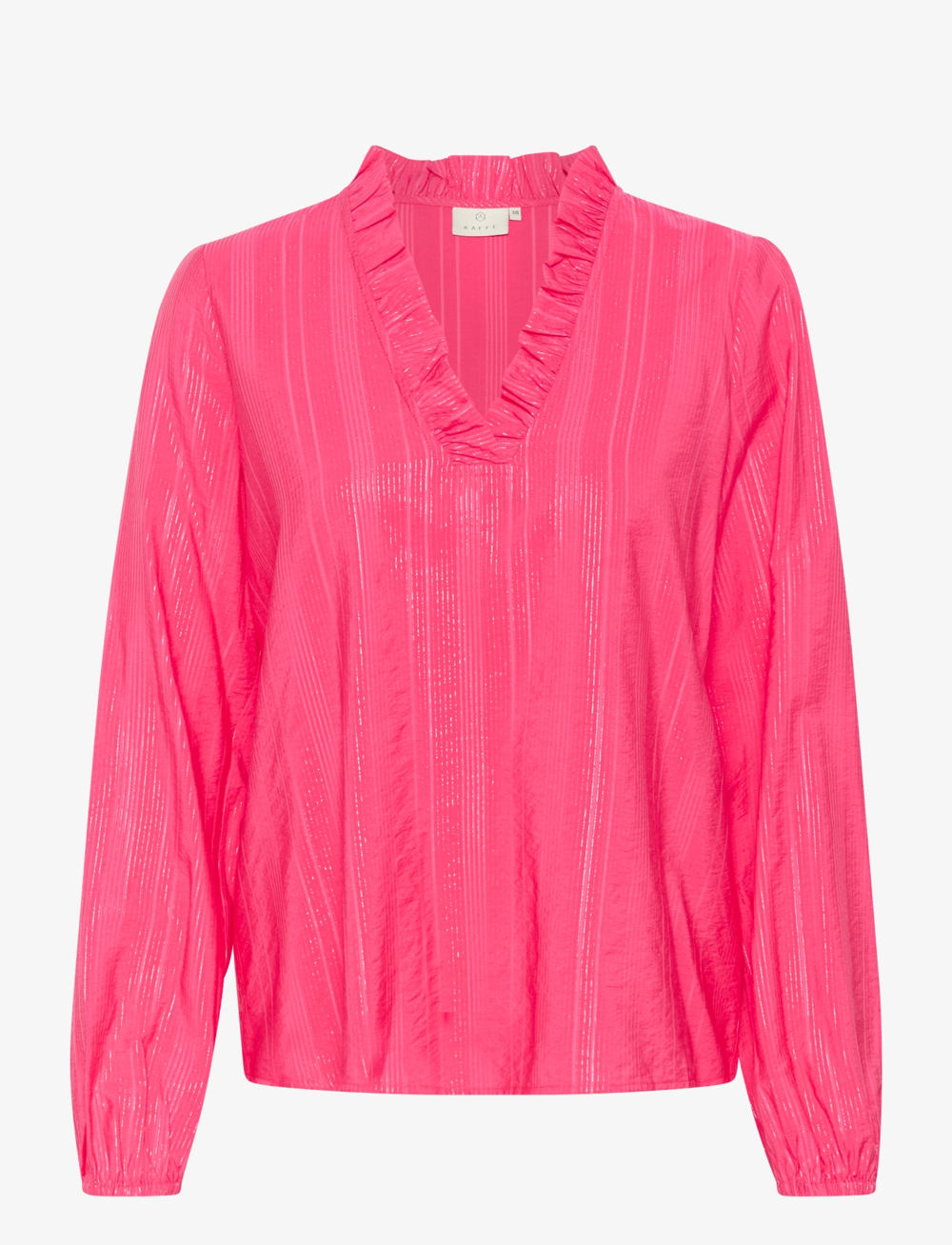 Kaffe - KAsanni Blouse - langermede bluser - raspberry - 0