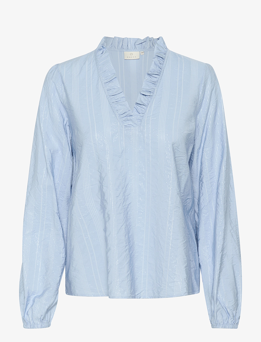 Kaffe - KAsanni Blouse - langermede bluser - soft chambray - 1