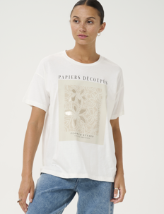 Kaffe KAfin T-Shirt - Kaffe - CHALK / cream