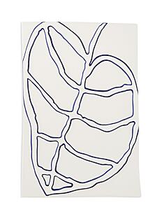 Kähler Relief leaf 28x41cm - Botanisk - WHITE / white