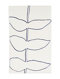 Kähler Relief stalk 28x43cm - Botanisk - WHITE / white