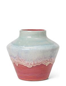 Kähler Poppery Vase H20.5 cm mint/pink - Vaser - MINT/PINK / green