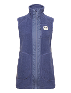 SANNE PILE VEST LONG - MOON