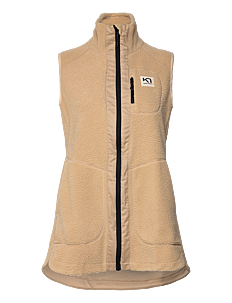 Kari Traa SANNE PILE VEST LONG - Vester - OAT / beige