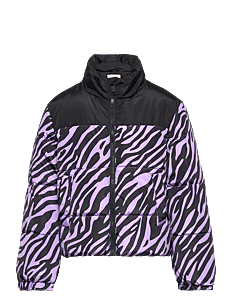 Kids Only KOGNEWBECCA AOP PUFFER OTW - Boblejakker & Dunjakker - BLACK / purple