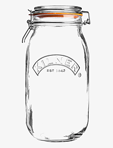 Kilner Round Clip Top jar - Glasskrukker - CLEAR - SILVER / clear