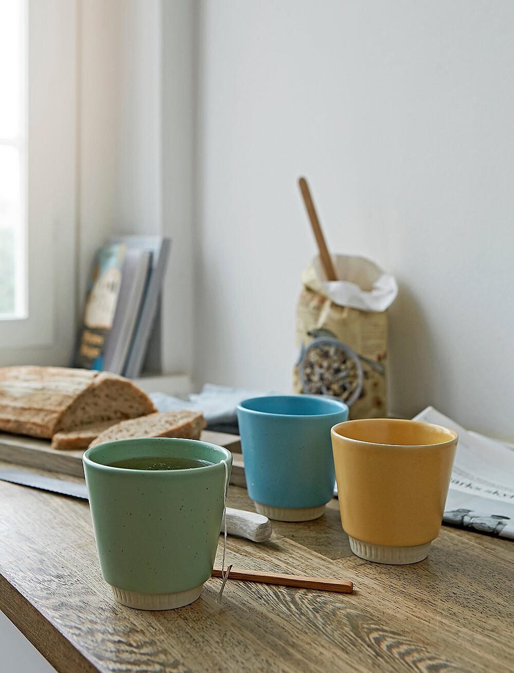 Knabstrup Keramik - Colorit, mug - kaffekopper - turquoise - 1