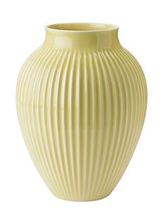 Knabstrup Keramik Knabstrup Vase, grooves - Vaser - YELLOW / yellow