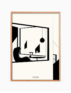 Kolekto Danish Design Icons no. 3 - Plakater - MULTI / black