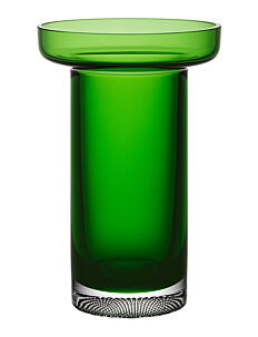 Kosta Boda LIMELIGHT ROSE VASE APPLE GREEN H 230MM - Vaser - GREEN / green