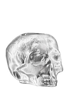 Kosta Boda STILL LIFE METALLIC SKULL SILVER VOTIVE D 115MM - Kosta Boda - SILVER / silver