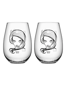 Kosta Boda ALL ABOUT YOU / NEED YOU (VIT) TUMBLER 2-PACK 57CL - Kosta Boda - WHITE / clear