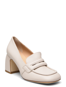 Laura Bellariva shoes - Mokasiner med hæl - TOFU / cream