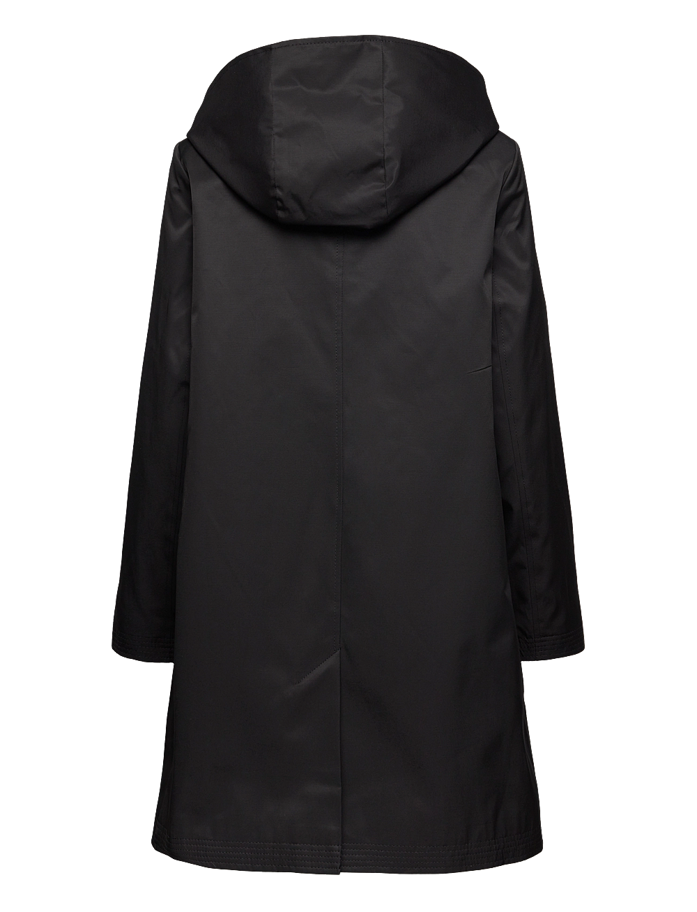 Lauren Ralph Lauren - Hooded Cotton-Blend Balmacaan Coat - tynnere kåper - black - 1