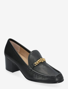 Lauren Ralph Lauren Winslet Burnished Leather Pump - Klassiske pumps - BLACK / black