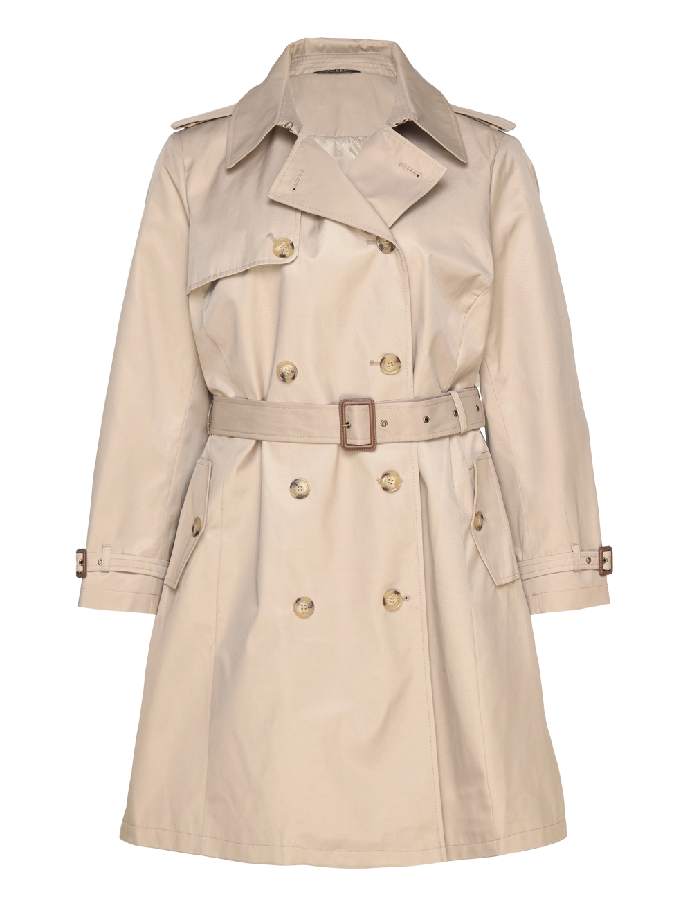 Lauren Women - Double-Breasted Cotton-Blend Trench Coat - trenchcoats - birch tan - 2